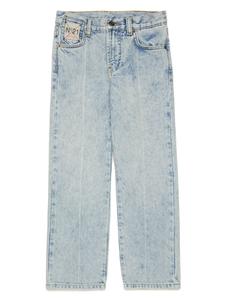 Nº21 Kids прямые джинсы, синий