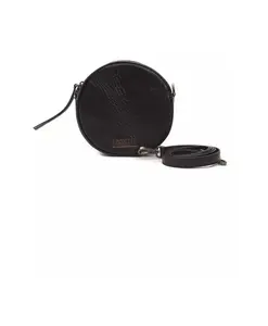 Черная кожаная женская сумка через плечо Pompei Donatella, черный