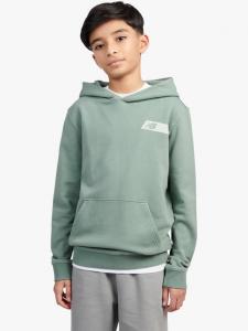 Детский хлопковый худи с принтом Players New Balance, Dark Juniper