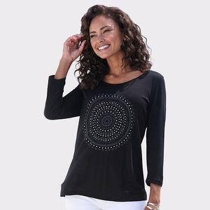 Женский топ с мозаичным принтом и рукавом 3/4 Lascana