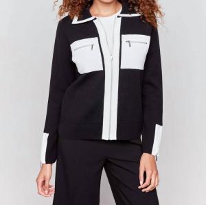 Короткий вязаный кардиган Gutsy черного цвета CHARLIE B