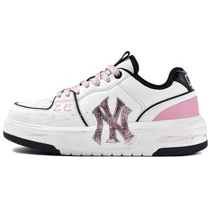 MLB Кроссовки для скейтбординга Chunky Liner, противоскользящие и износостойкие, увеличивающие рост, унисекс, белые, розовые