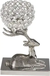 Подсвечник для дома "Мирабель на олене" Home affaire 10х22х15 см, цвет silberfarben