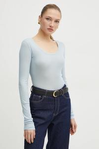 Хлопковая водолазка Boss Orange, синий