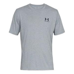 Футболка sportstyle left chest t-shirt 'grey' Under Armour, серый