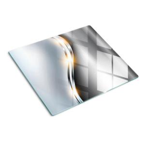 Тарелка 60x52 см, текстура TULUP, серебристый