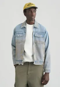 Базовая куртка-тракер, джинсовая куртка Obey Clothing, Heavy Vintage Light Indigo