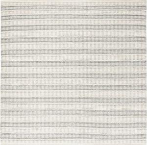 Ковер SAFAVIEH, 183 x 183 см, Natura Collection - Grey & Ivory, ручной работы из вискозы, идеален для помещений с высокой проходимостью в гостиной, спальне (NAT403A)