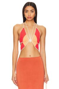 Топ «бабочка любви» Lovers And Friends, оранжевый