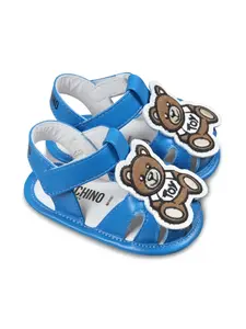 Сандалии с аппликацией Teddy Bear Moschino Kids, синий