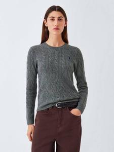 Джемпер Polo Julianna из шерсти кабельной вязки Ralph Lauren, Grey