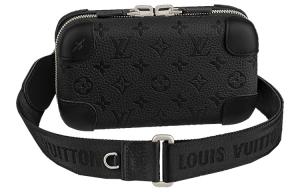 LOUIS VUITTON Горизонт Клатч Сумка из телячьей кожи Клатч через плечо на пояс