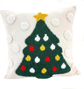 Декоративная подушка Heimtexland с пришитой рождественской аппликацией, декоративная подушка, рождественское украшение, идея для подарка, 45 x 45 см (В x Ш), чехол для подушки типа 923, рождественская елка heimtexland