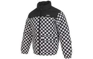 Vans Мужскый пуховик в черно-белую клетку, Black White Plaid
