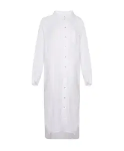 Белое льняное платье-рубашка Tiffany, белый