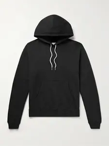 Пляжная хлопковая толстовка с капюшоном из джерси JOHN ELLIOTT, черный