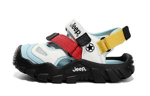 Детские сандалии Детские Белоснежные/Гонконгские серо-зеленые Jeep, зеленый