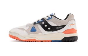 Кроссовки Saucony Cross 90 противоскользящие износостойкие низкие повседневные унисекс белый оранжевый, белый красный синий