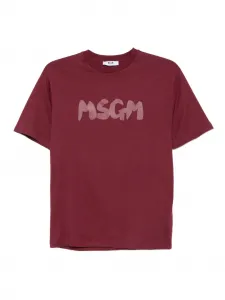 Футболка с логотипом MSGM Kids, красный
