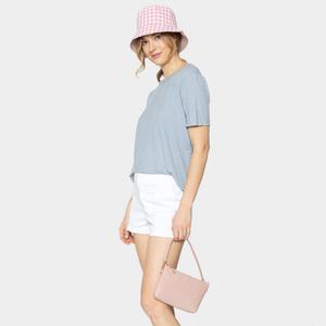 Сумка-шоппер с крокодиловым принтом FASHNZFAB, розовый