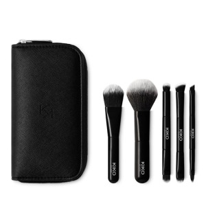 Дорожная косметичка с 5 профессиональными кистями KIKO Milano, Travel Brush