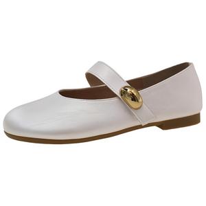 WUJI Серебряные женские туфли Мэри Джейн на массивном каблуке 1,5 см, цвет Silver