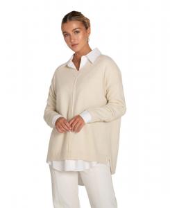 Женский объемный джемпер Wonder Of You из кашемировой смеси Belle & Bloom, White