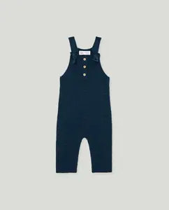 Длинный вязаный комбинезон для малыша Baby El Corte Inglés, темно-синий