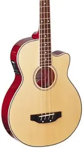 Акустико-электрическая бас-гитара Oscar Schmidt OB100N, натуральная