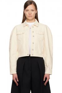 Джинсовая куртка The ovalo de-nîmes Jacquemus, Off-White