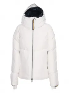 Стеганая куртка с капюшоном K-Way, белый