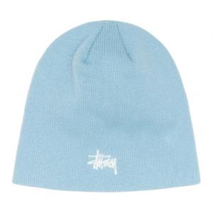 Шапочка-бини с вышивкой Ny Stussy, slate синий/slate синий