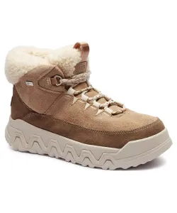 Кожаные зимние ботинки с удобной шнуровкой Terretrail Ugg, бежевый