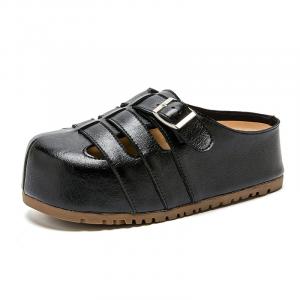 Женские противоскользящие тапочки с закрытым носком Mr.shang, черный