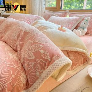 Yalu Комплект постельного белья 1,5 м, 4 предмета: пододеяльник 200x230 см