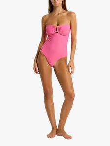 Купальник Honeycomb U Bar Bandeau Sea Level, Candy