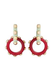 La DoubleJ двойные серьги-кольца, золотой