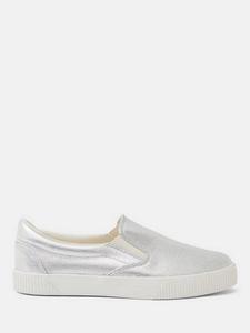 Кроссовки-слипоны gili с металлическим покрытием HUSH, серебряный