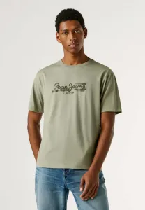 Сезонная футболка с фантазийным логотипом Pepe Jeans, Palm Green