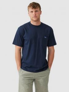 Оригинальная хлопчатобумажная футболка прямого кроя с коротким рукавом gunn Rodd & Gunn, цвет Midnight