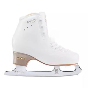 EDEA Коньки для фигурного катания детские и для начинающих взрослых женщин, с лезвиями MkPro, белые (Standard C) + лезвия Mk Pro, размер 37.5