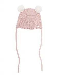 Шапка бини с помпоном Paz Rodriguez, розовый