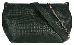 Сумка через плечо Samantha Look, натуральная кожа, производство Италия, зеленый