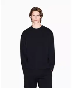 Мужская толстовка Tonal Grid Box Crewneck A|X Armani Exchange, черный