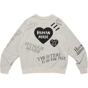 Свитшот Unisex Gray HUMAN MADE, серый