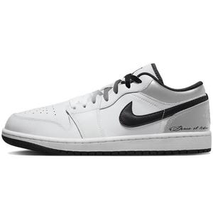 Винтажные баскетбольные кроссовки мужские с низким верхом серебристо-белый Jordan