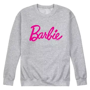 Мужской флисовый свитшот с классическим лого Barbie Licensed Character, серый