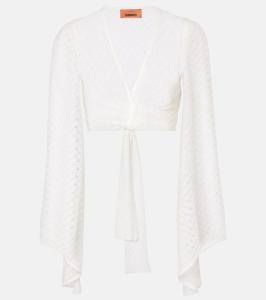 Ламе топ-кроп Missoni, White