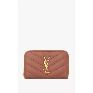 Кошелек Cassandre из овечьей кожи Saint Laurent, розовый