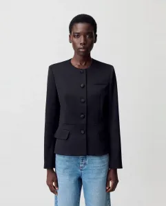 Женская приталенная атласная куртка Claudie Pierlot, черный